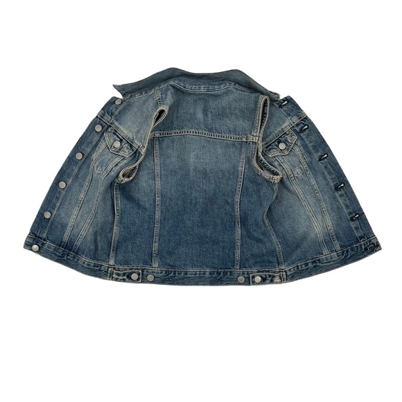 Gap Button Up Pointed Collar Jean Vest Size X-Small Women’s - Picture 5 of 7